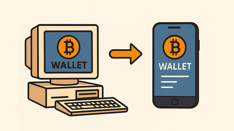 História das primeiras carteiras de Bitcoin